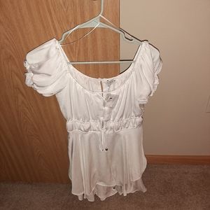 White layered romper